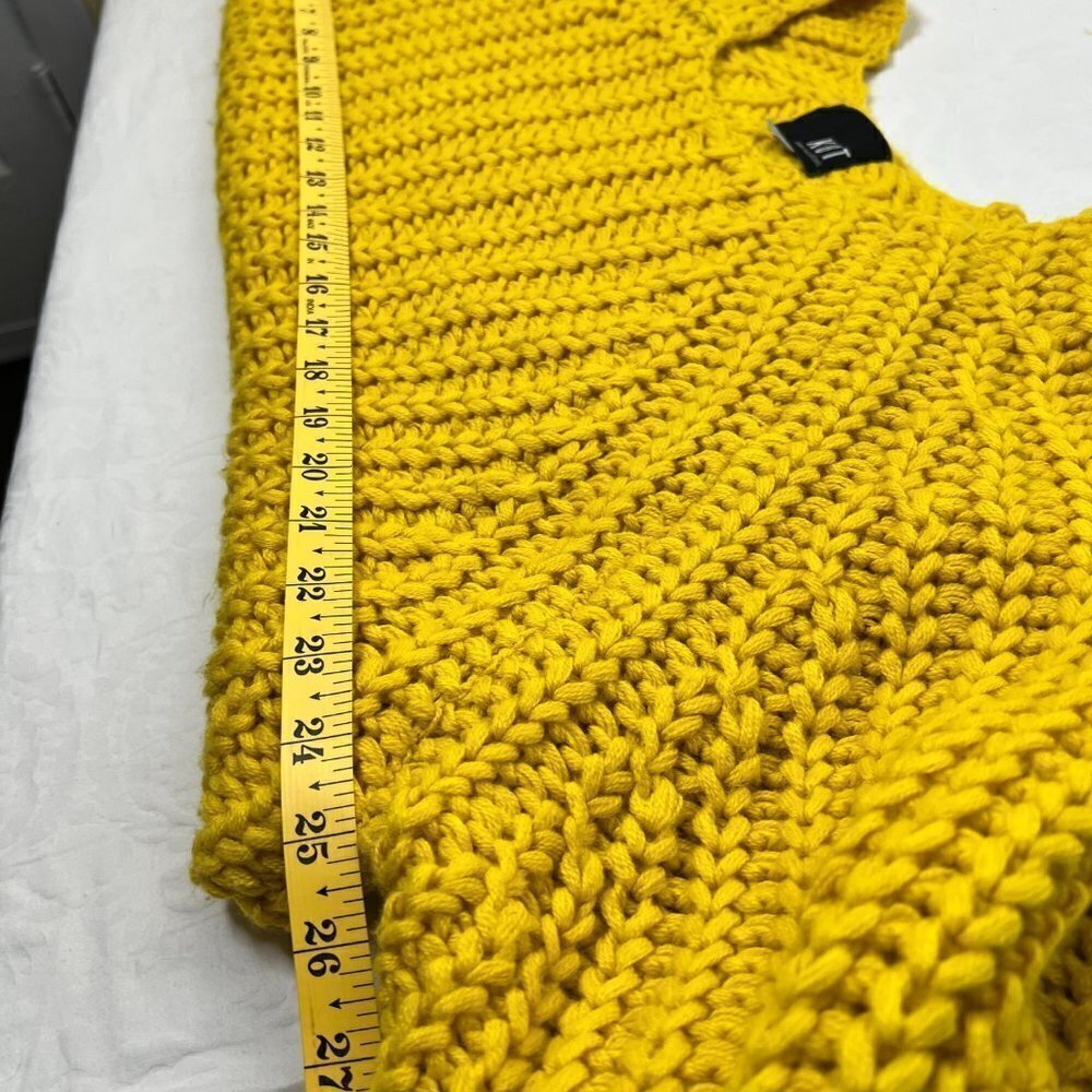 Kut From Kloth Womens Sweater Pullover Wool Blend Chunky Cable Knit Cottage Sz L - Picture 7 of 10